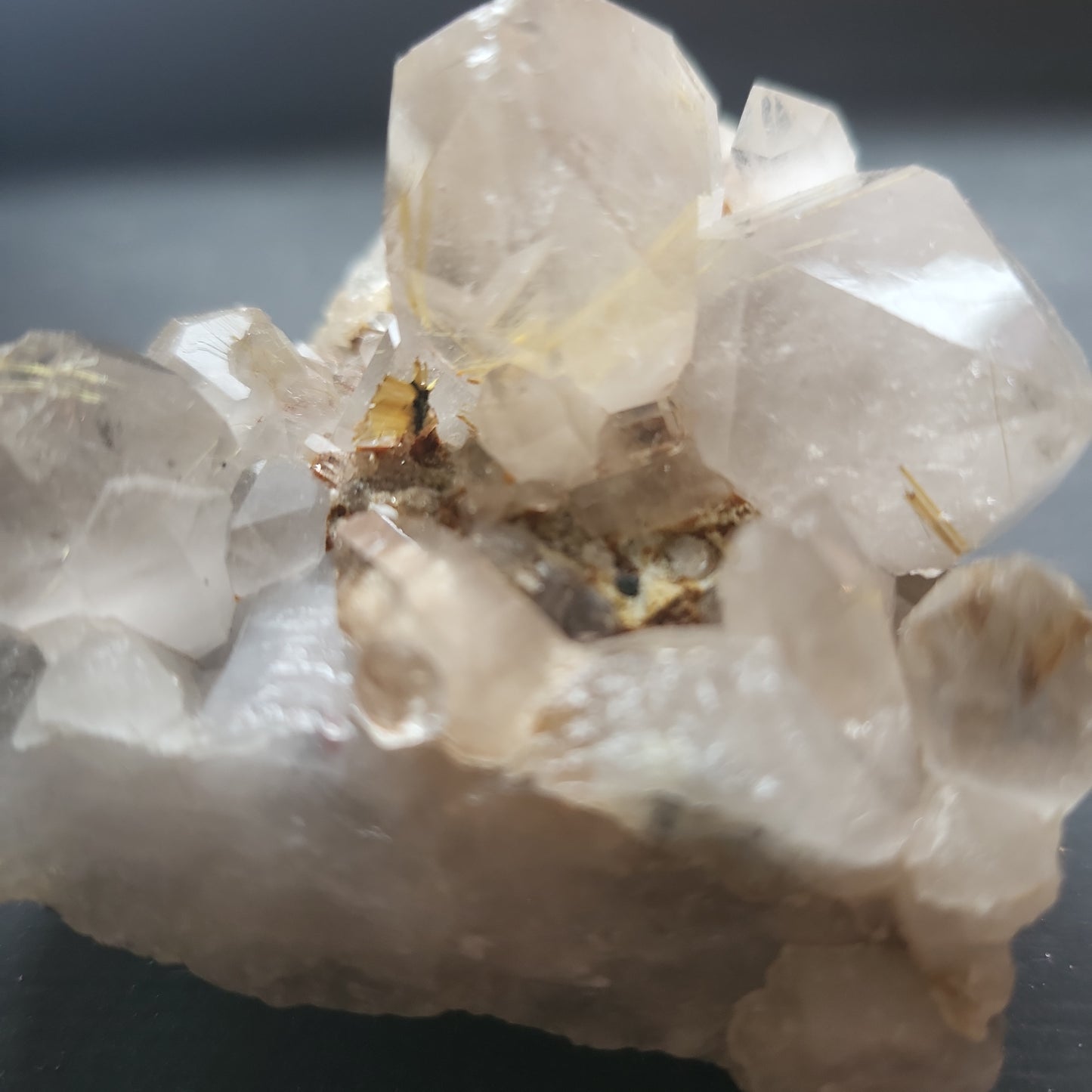Rutilated Quartz Cluster