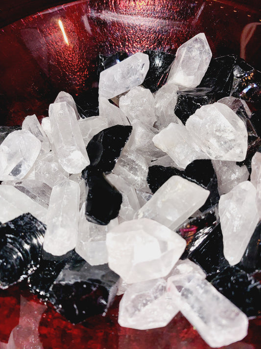 Points de quartz clairs