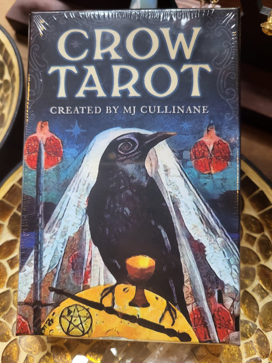 Crow Tarot Deck – 78 Rider-Waite Inspired Tarot Cards with Guidebook