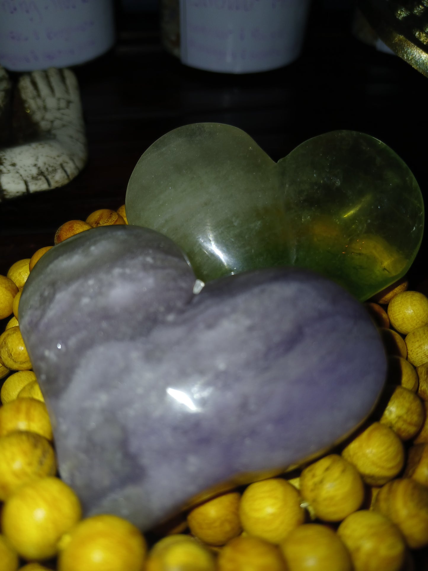 Rainbow Fluorite Heart