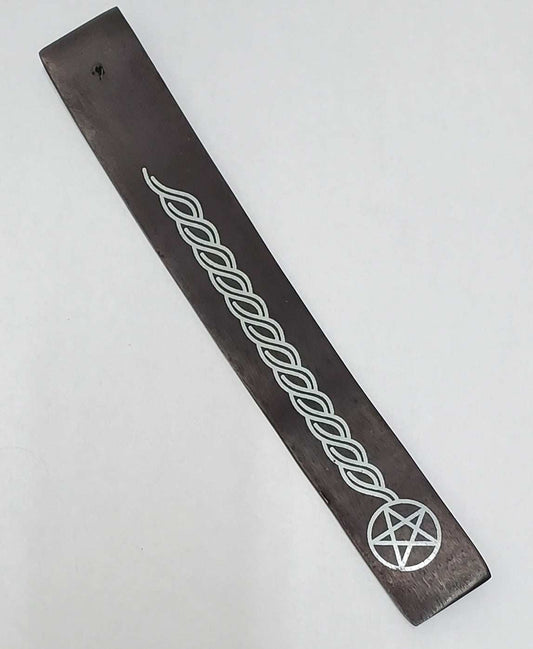 Black Pentacle Incense Burner - 10" Stick