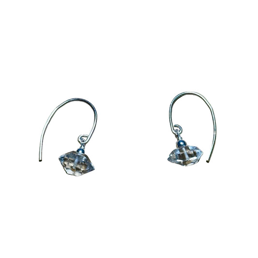 Herkimer Dangle Bertoni Earrings - Sterling Silver