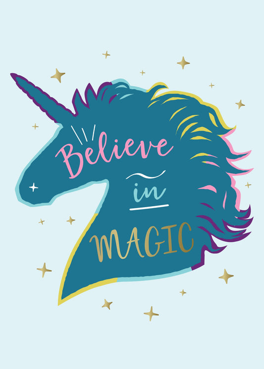 Unicorn Signature Pop-Up Card