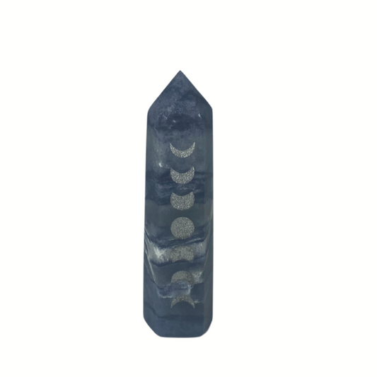 Dumortierite Moon Phase Point