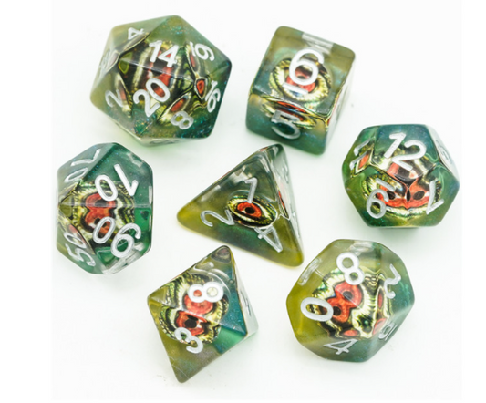 Dinosaur Eye Resin Dice