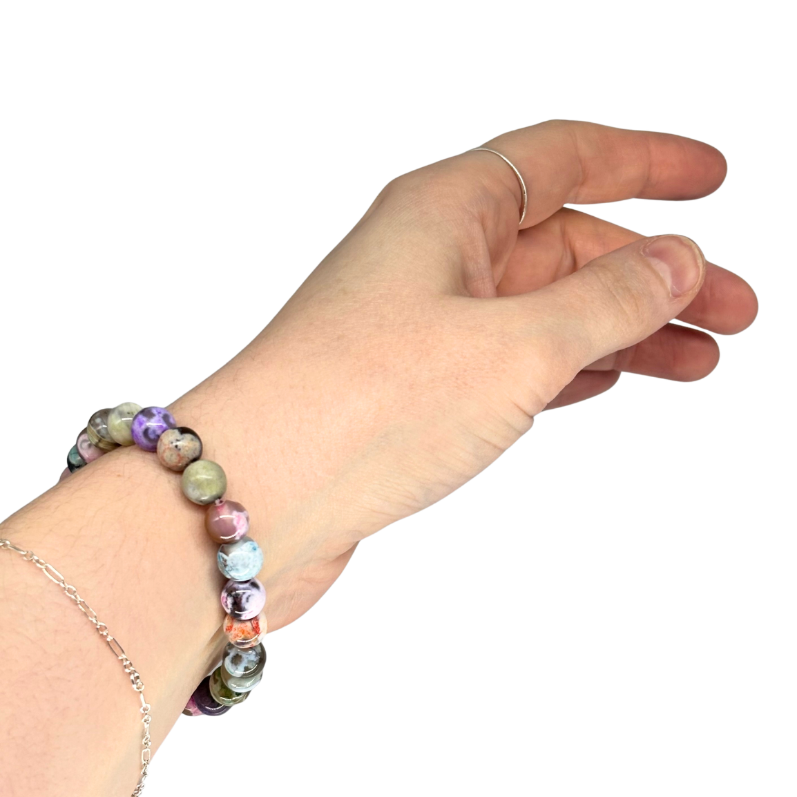 Dyed Fire Agate Bracelet