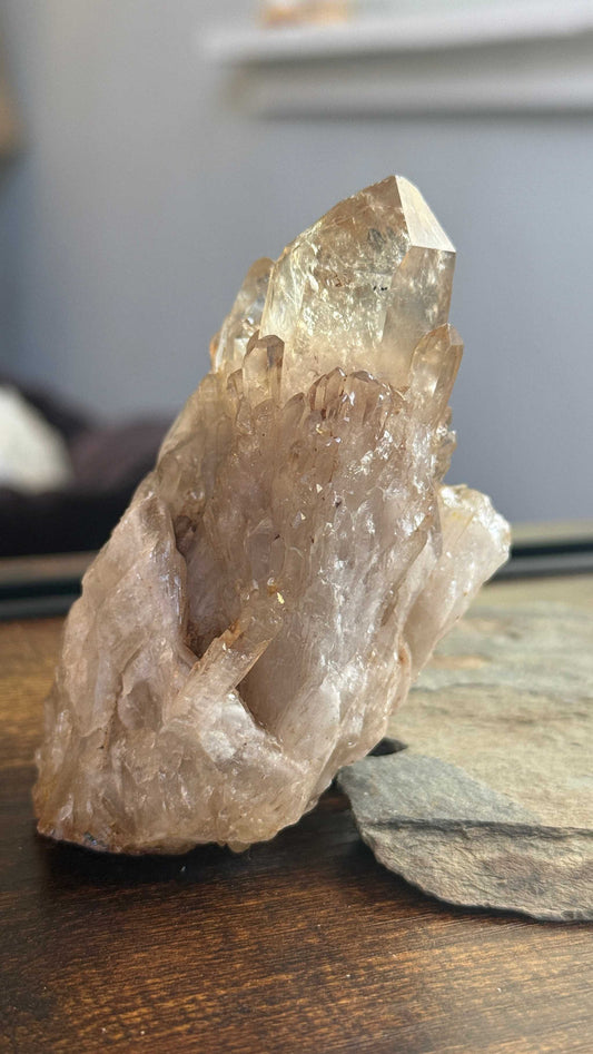 Kundalini Citrine Cluster with Mystic Cave ✨🔮