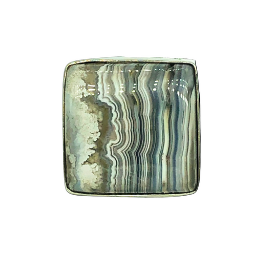 Zebra Calcite Ring