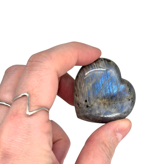Labradorite Heart