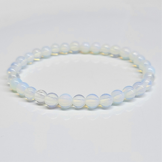 Opalite Round Bead Bracelet - Persistent Strength