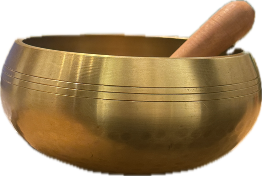 Tibetan Singing Bowl - 5.5" Hand Hammered Gold