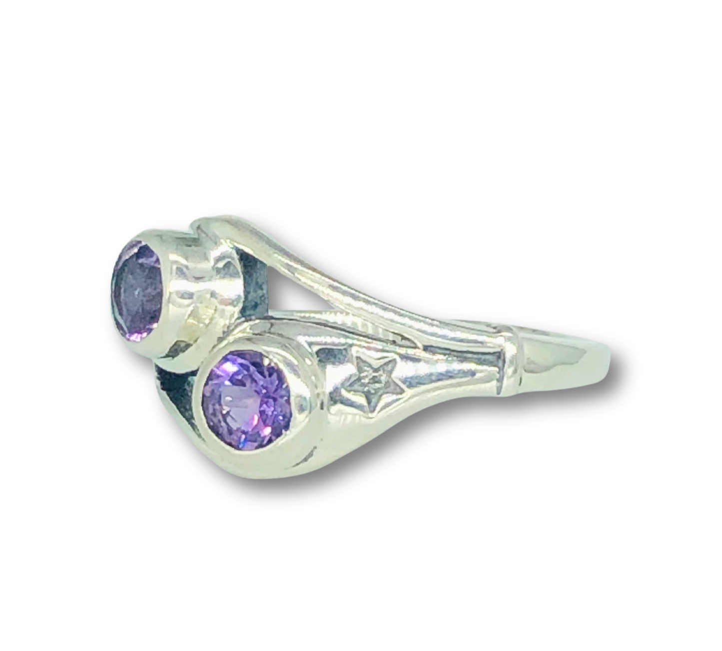 Amethyst Star Ring