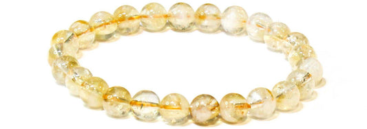 Citrine Round Bead Bracelet - Sacred Creation