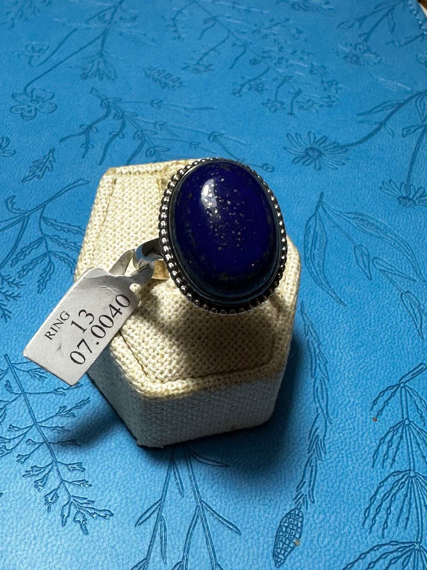 Lapis Lazuli Ring Size 13 (07.0040)