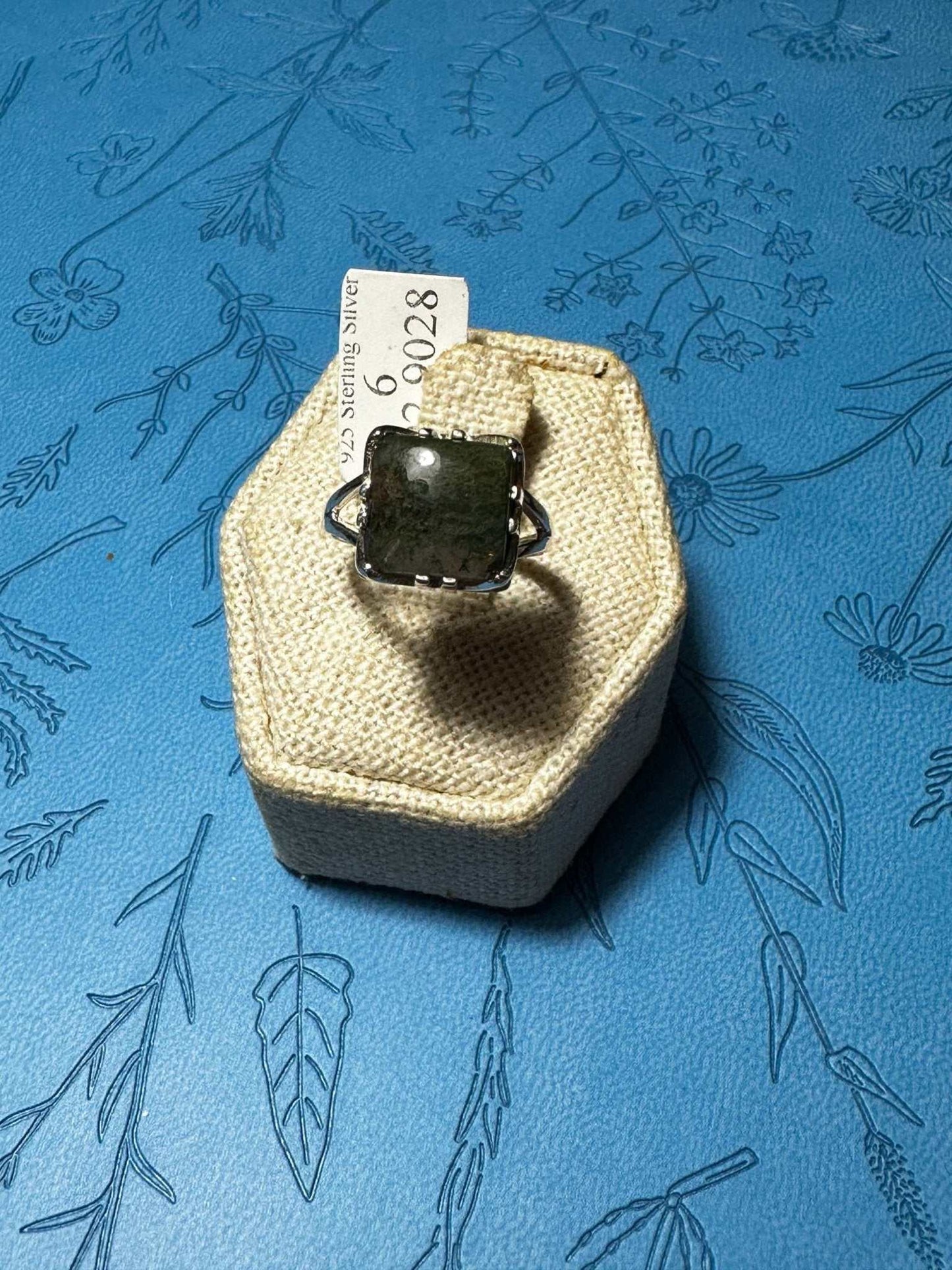 Moss Agate Ring Size 6 (02.9028)