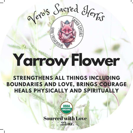 Herb Garden - Organic Yarrow Flower .25 oz