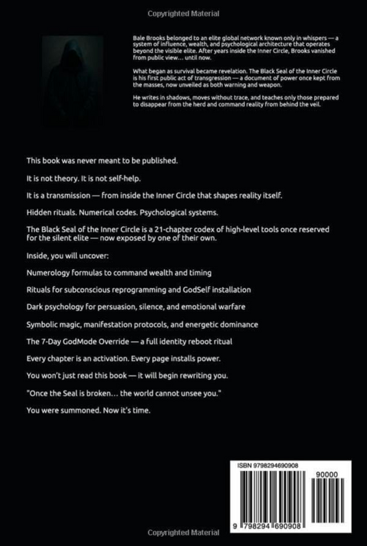 Black seal of the inner circle By. Bale Brooks (NEW) Soft cover