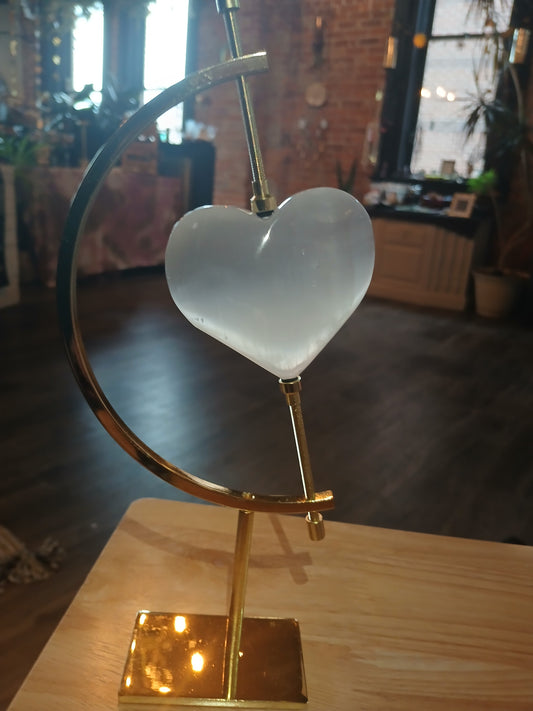 Selenite Heart