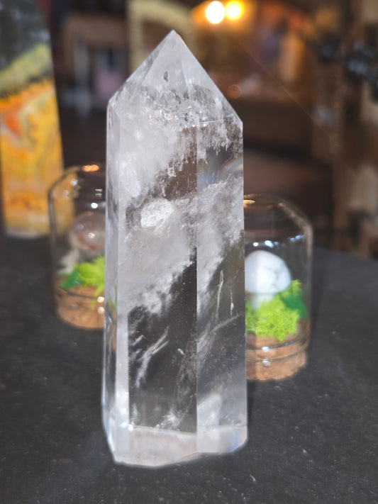 Clear Quartz Tower – Amplify & Energize