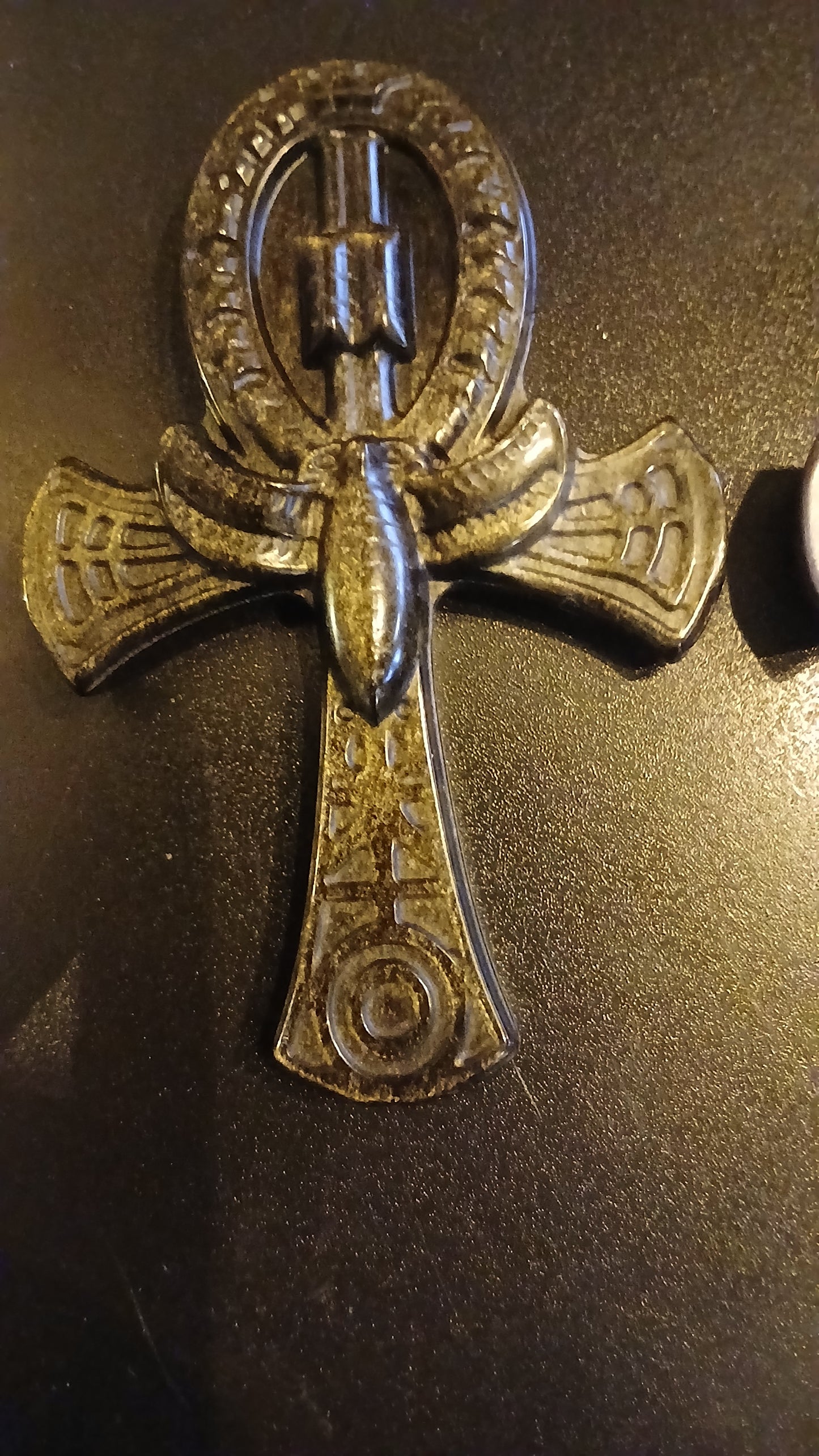 Sheen Obsidian Ankh