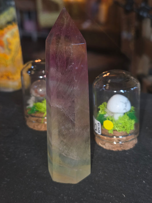 Rainbow Fluorite Tower – Clarity & Focus