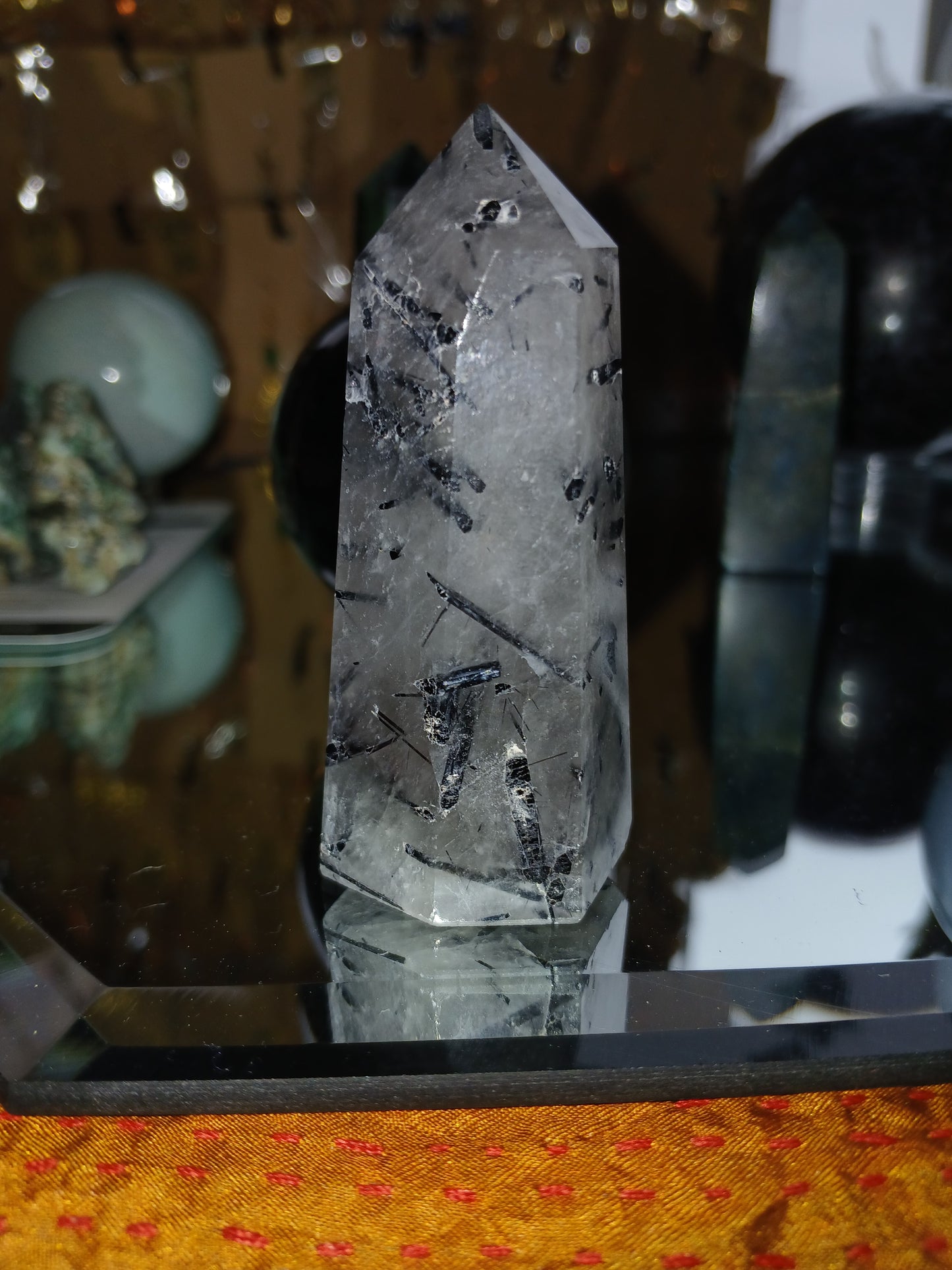 Rutilated Quartz Tower