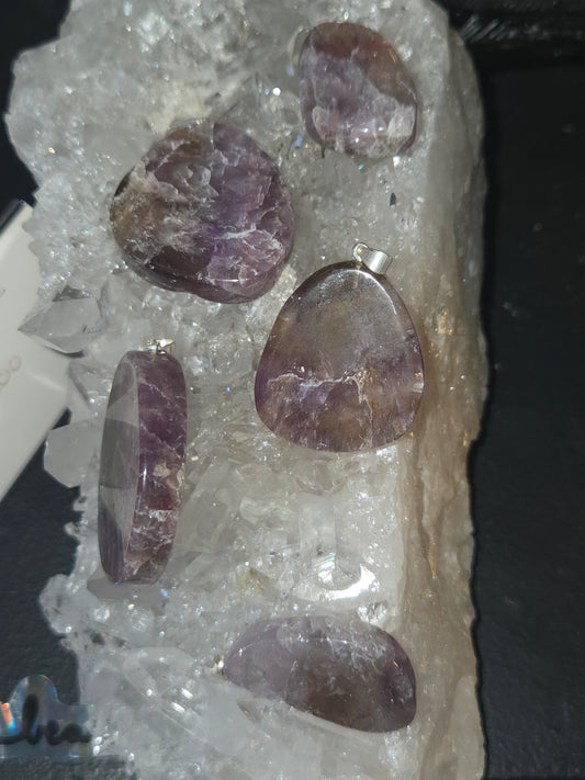 Super 7 Slice Pendant – 1” (Natural Melody Stone)