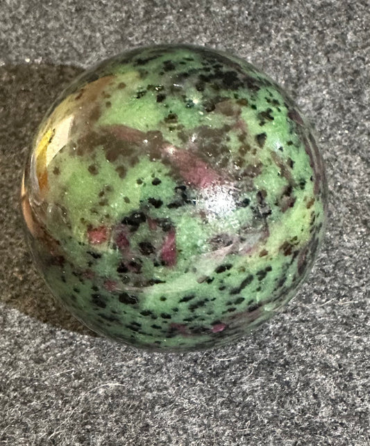 Ruby in Zoisite Sphere