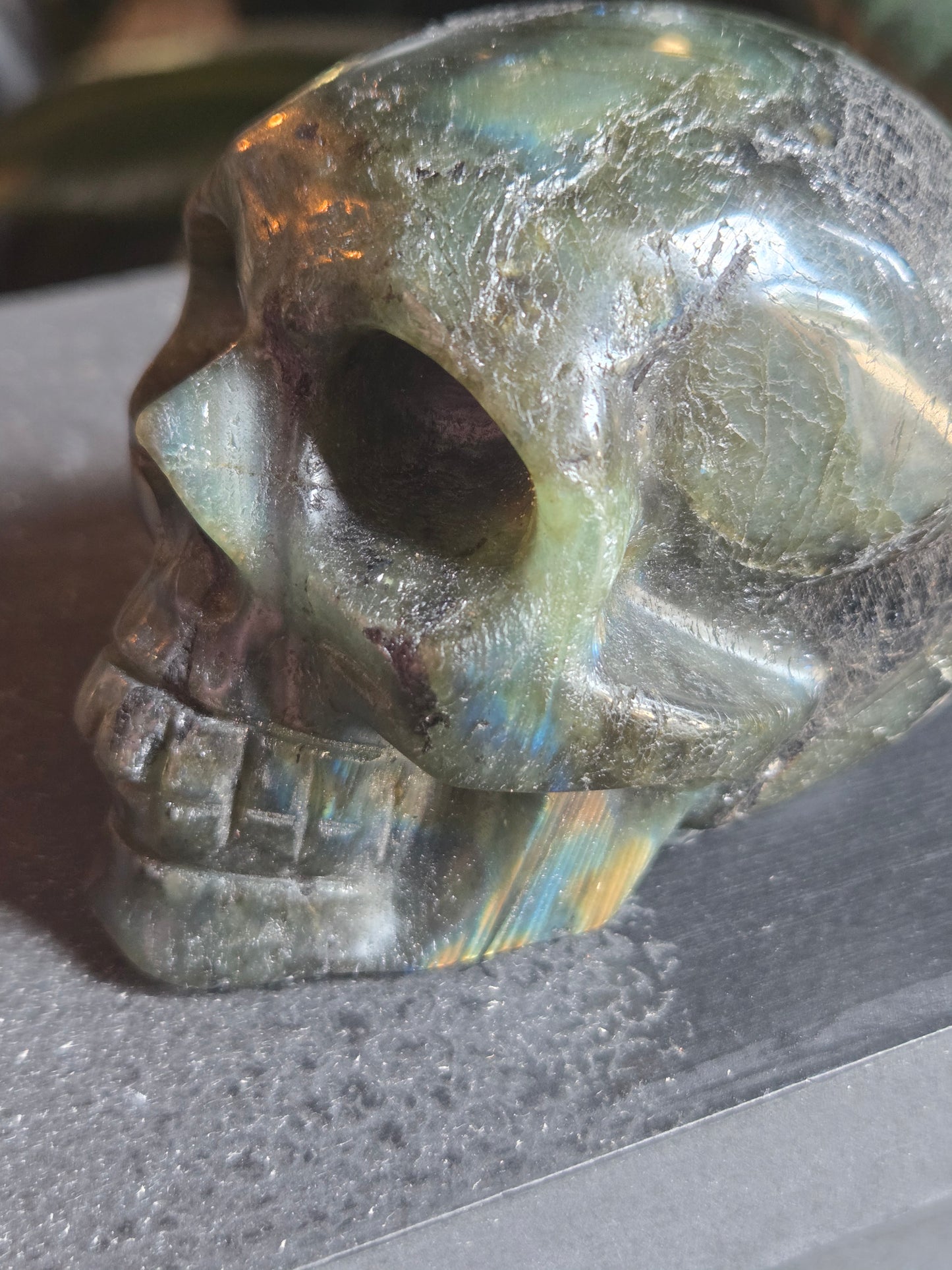 Labradorite Crystal Skull