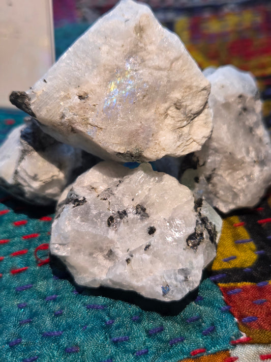 Raw Rainbow Moonstone