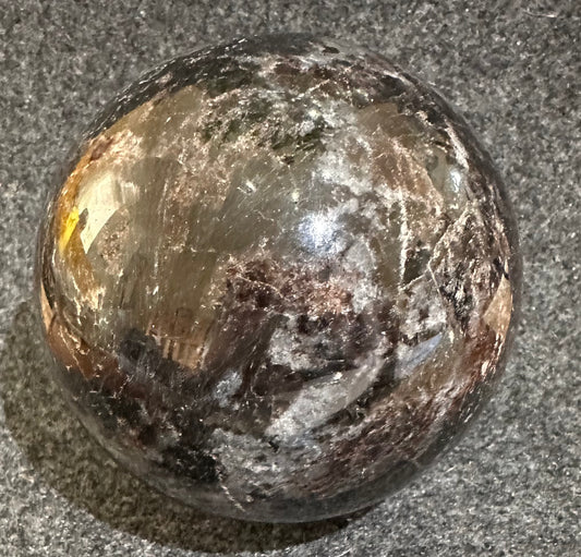 Garnet in Astrophyllite Sphere