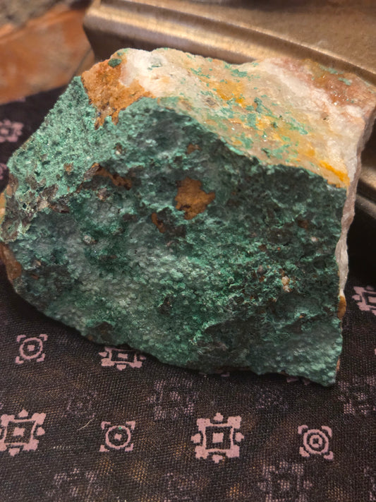 Raw Chrysocolla in Quartz – Communication & Calm