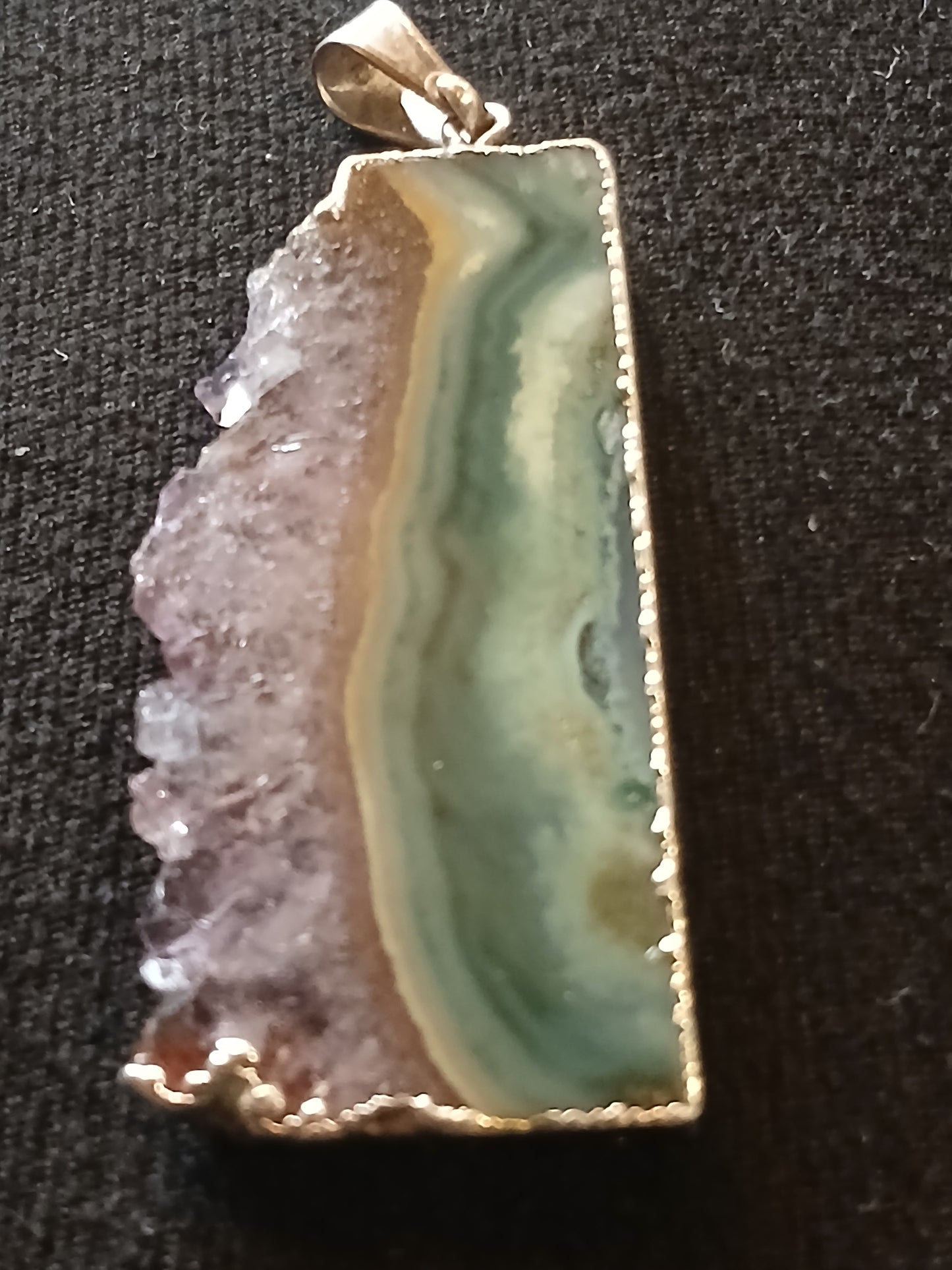 Amethyst Slice Pendant