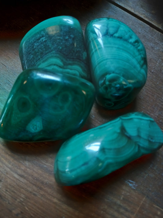 Malachite Tumbles – Protection • Transformation • Heart Healing