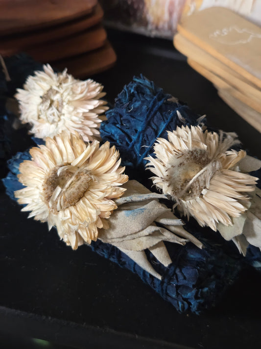 Blue Moon Floral White Sage Bundle