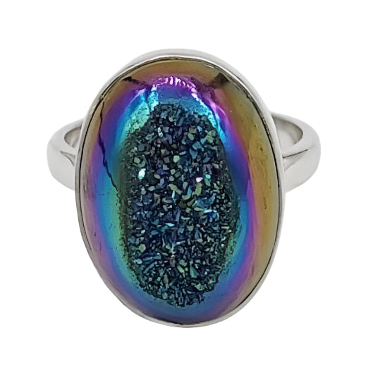 Titanium Aura Quartz Ring