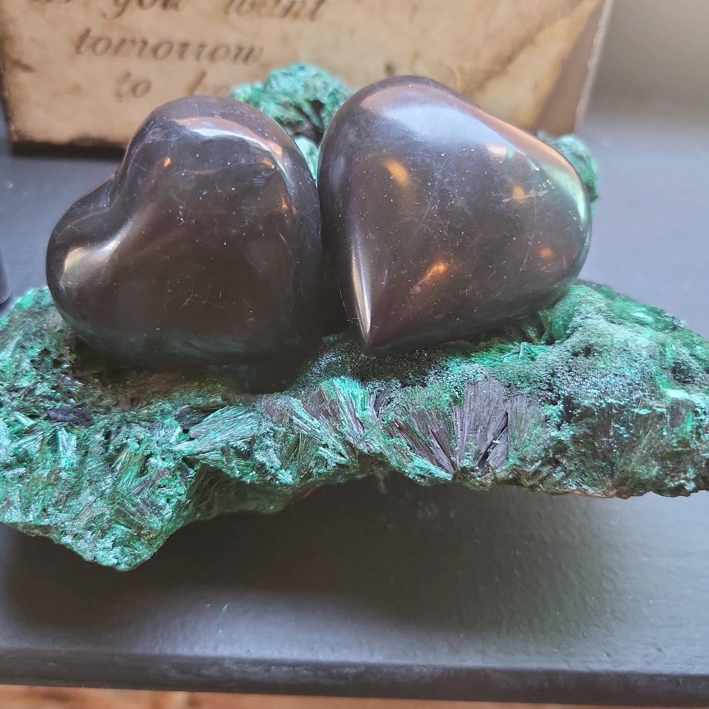 Peruvian Black Onyx Heart