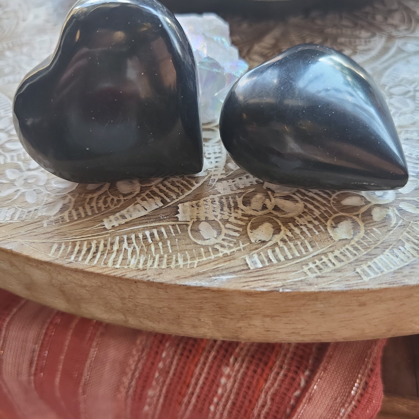 Peruvian Black Onyx Heart