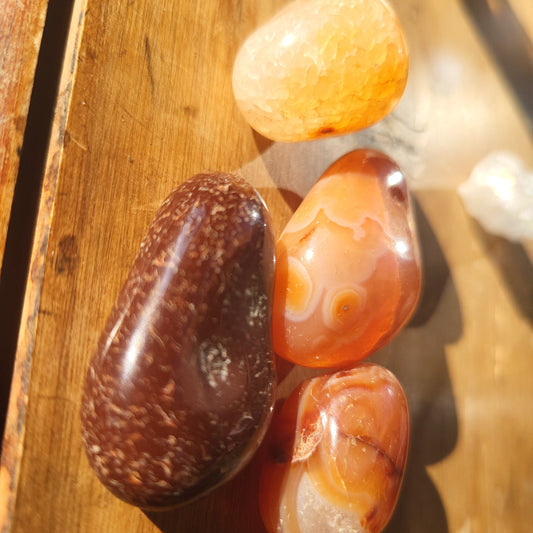 Indian Carnelian Tumbled Stone