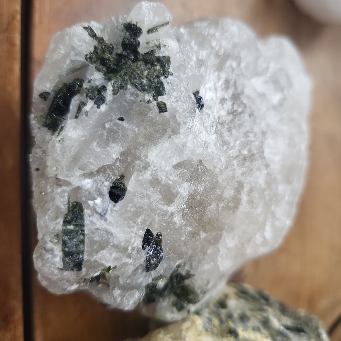 Green Tourmaline in Matrix