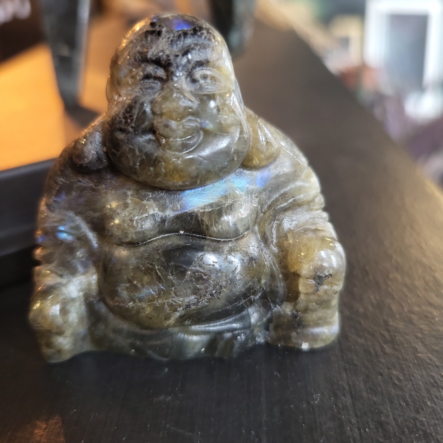 Labradorite Carved Buddha