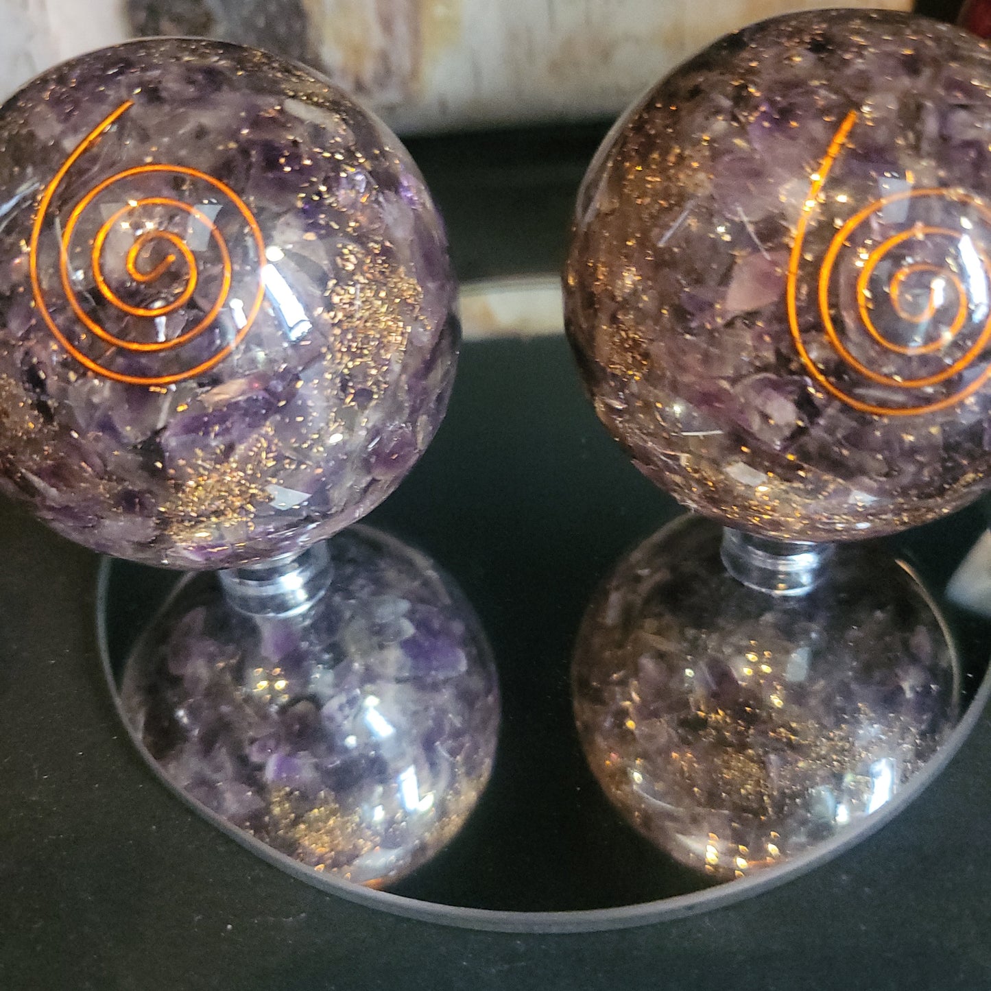 Amethyst Orgone Sphere