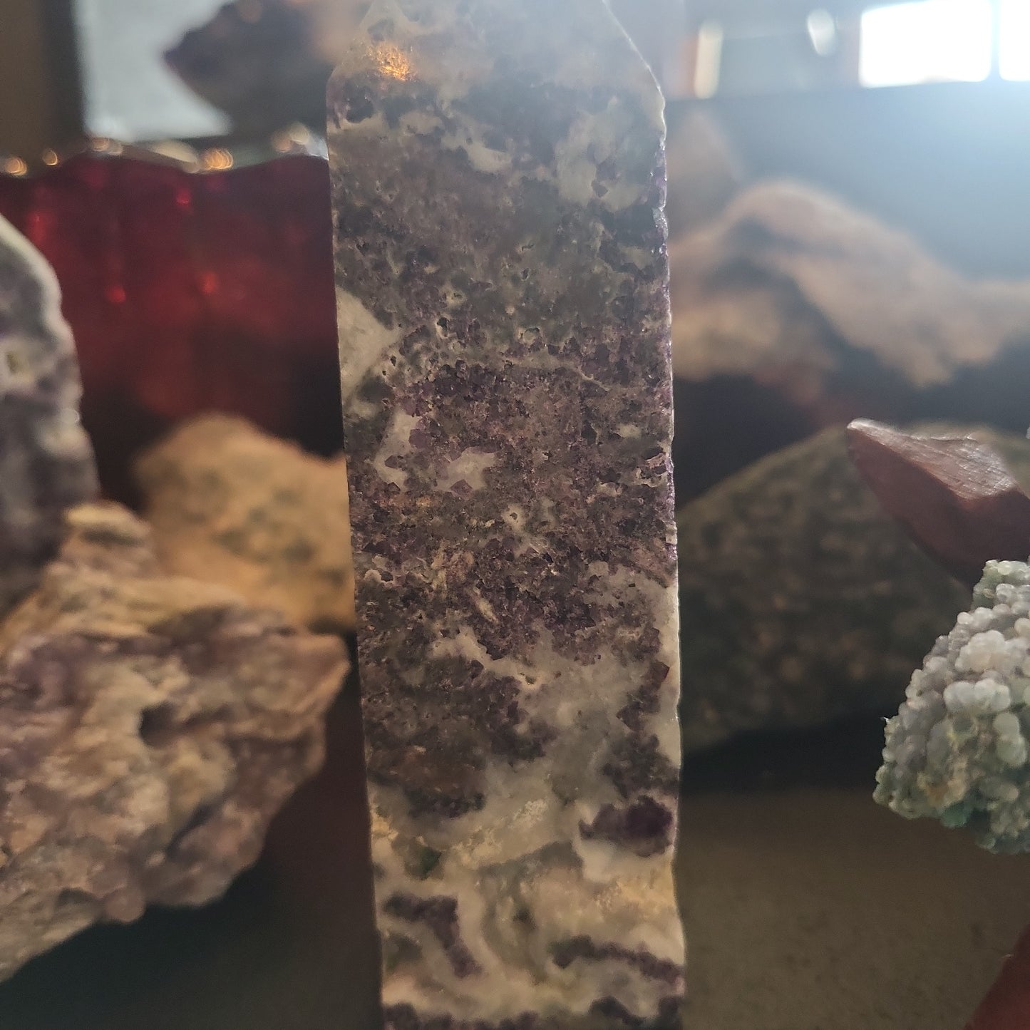 Purple Sphalerite Tower