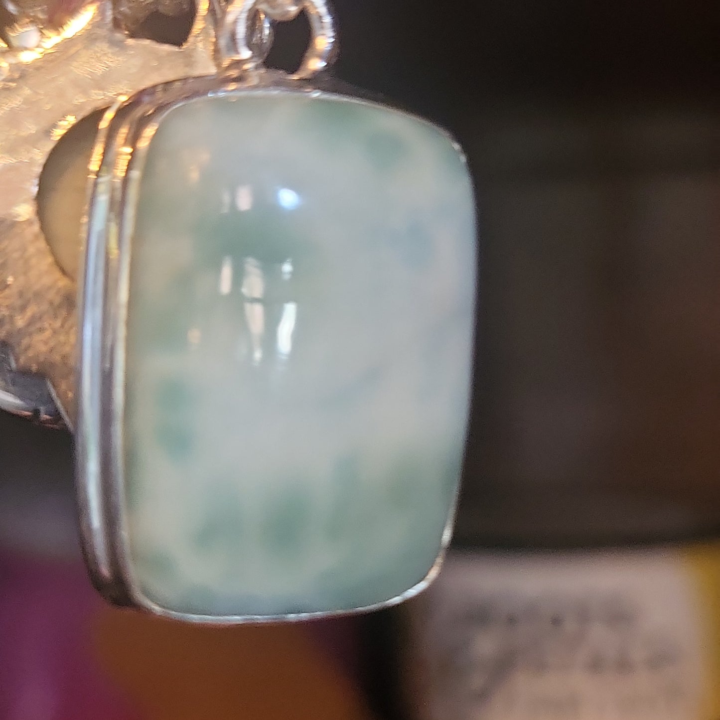 Sterling Silver Larimar Pendant