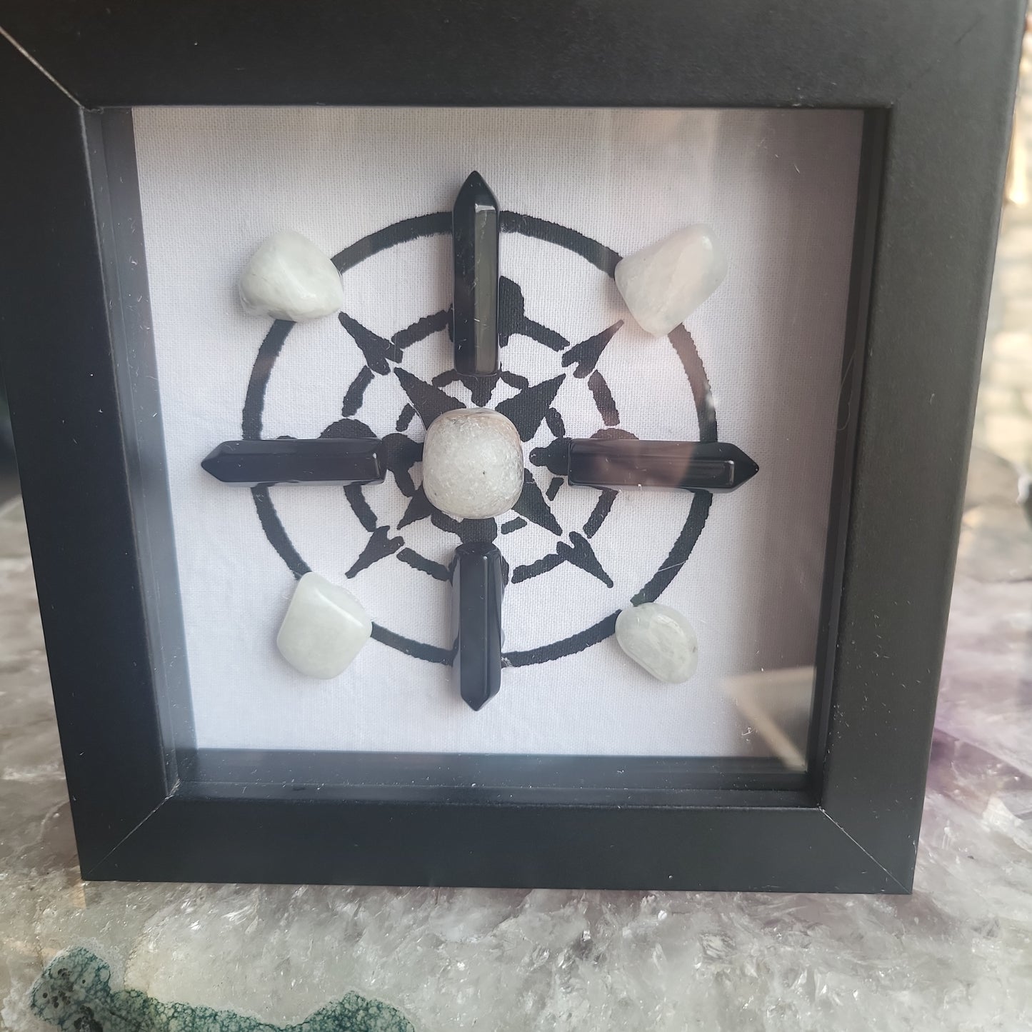 Reiki Charged Crystal Grid Art