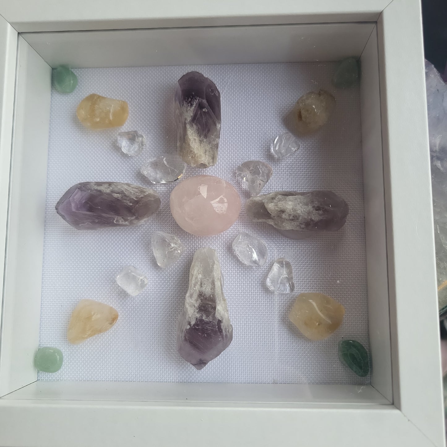 Reiki Charged Crystal Grid Art