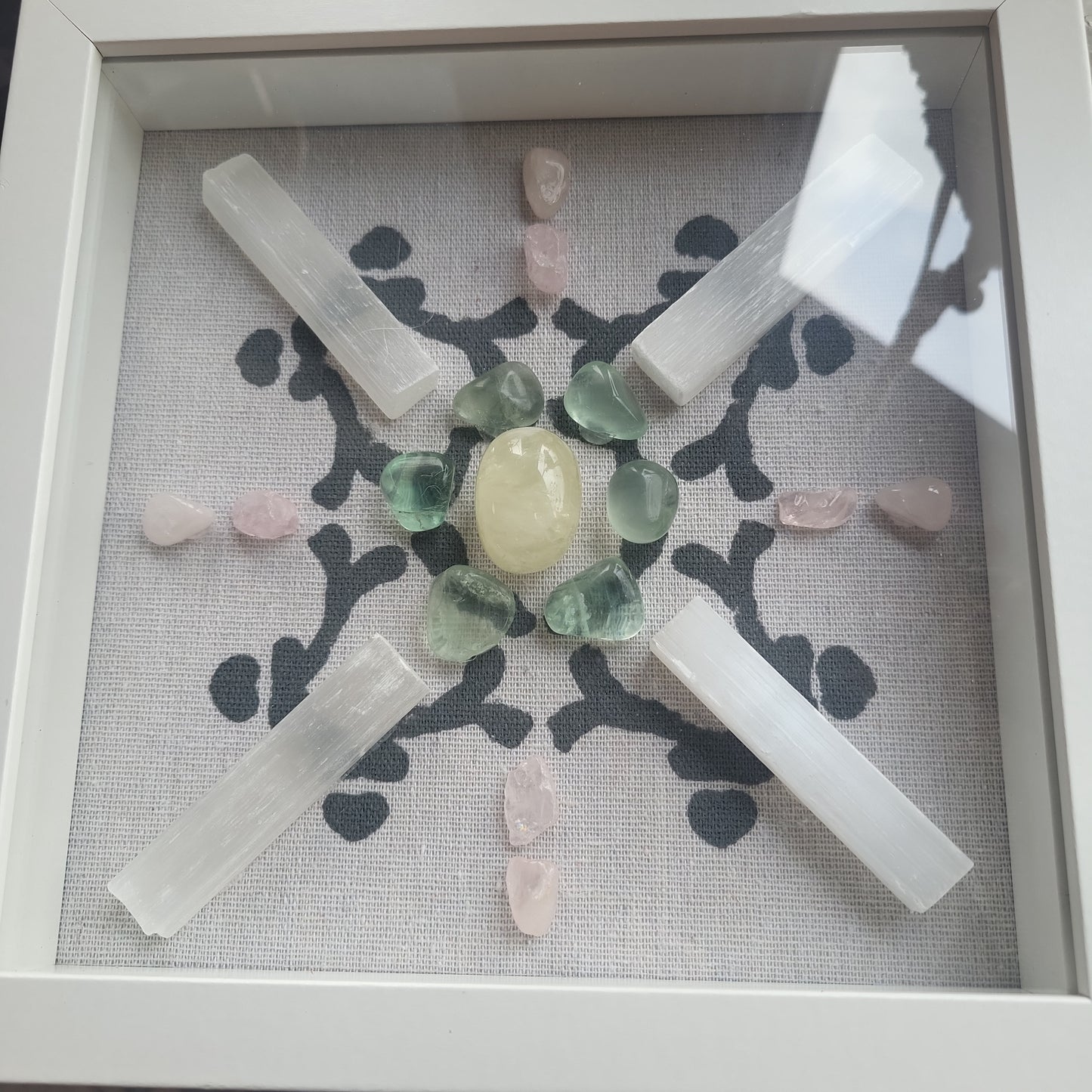 Reiki Charged Crystal Grid Art