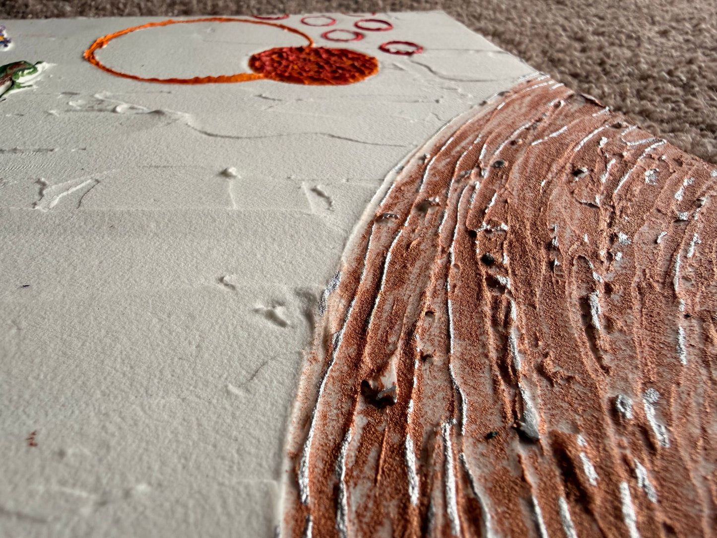 Abstract Plaster Painting