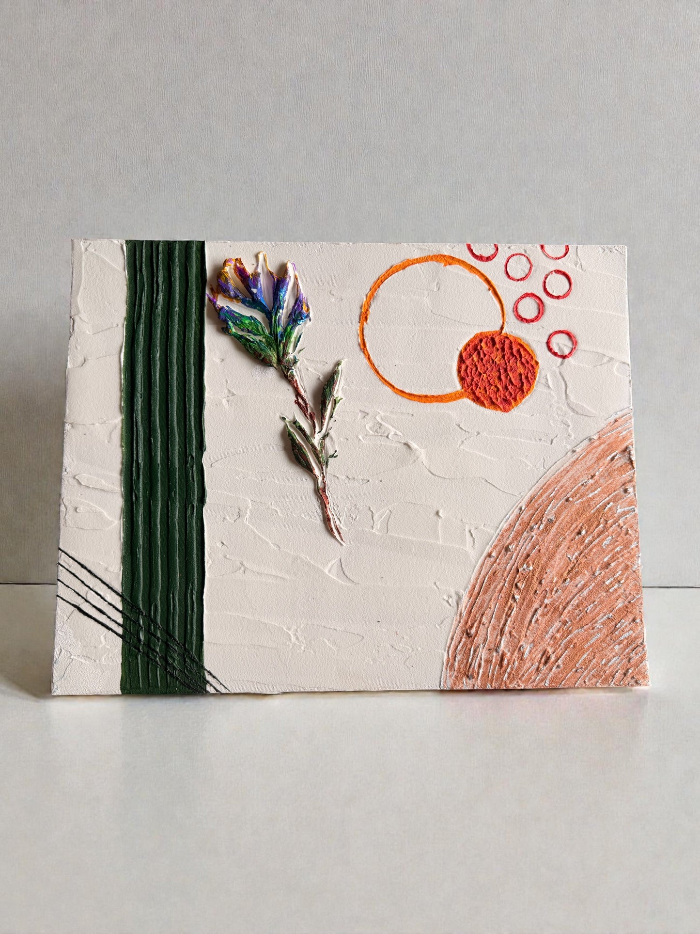 Abstract Plaster Painting