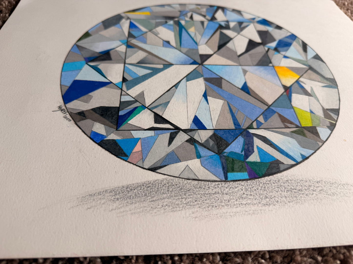 Diamond drawing